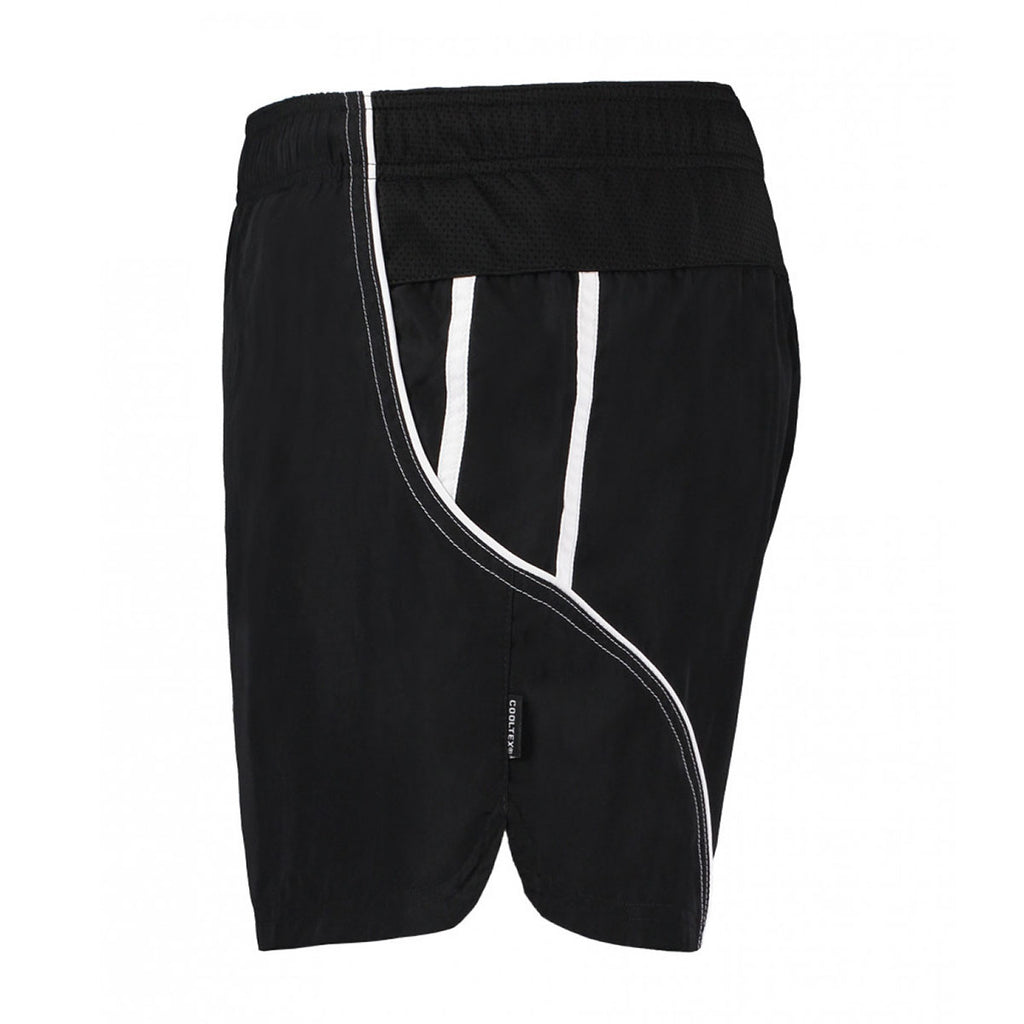 Gamegear Men's Black/White Cooltex Mesh Lined Active Shorts