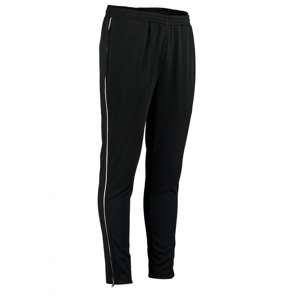 Gamegear Men's Black/White Piped Slim Fit Track Pants