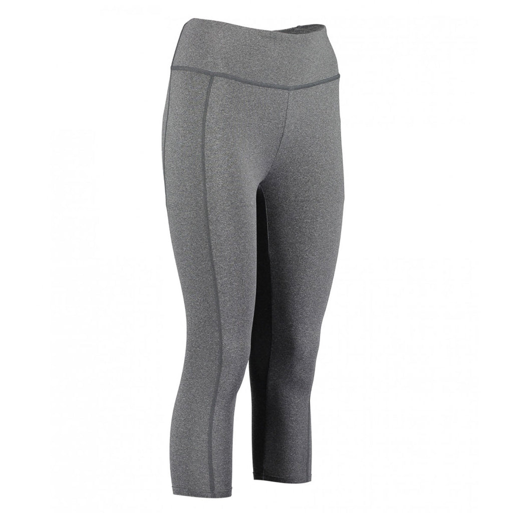 Gamegear Women's Grey Melange 3/4 Length Leggings