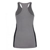 Gamegear Women's Grey Melange/Black Racer Back Vest