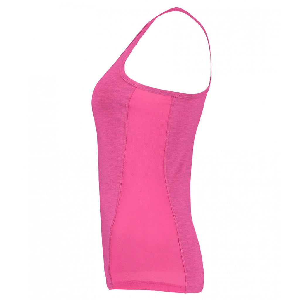 Gamegear Women's Hot Pink Melange/Hot Pink Racer Back Vest