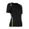 Gamegear Women's Black/Fluorescent Lime Cooltex T-Shirt