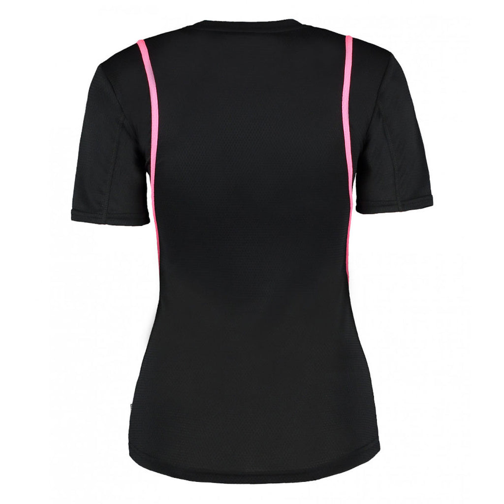 Gamegear Women's Black/Fluorescent Pink Cooltex T-Shirt