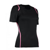 Gamegear Women's Black/Fluorescent Pink Cooltex T-Shirt