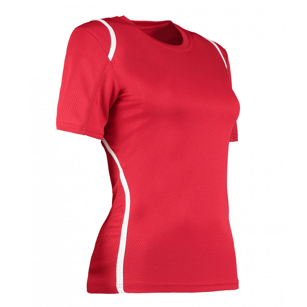 Gamegear Women's Red/White Cooltex T-Shirt