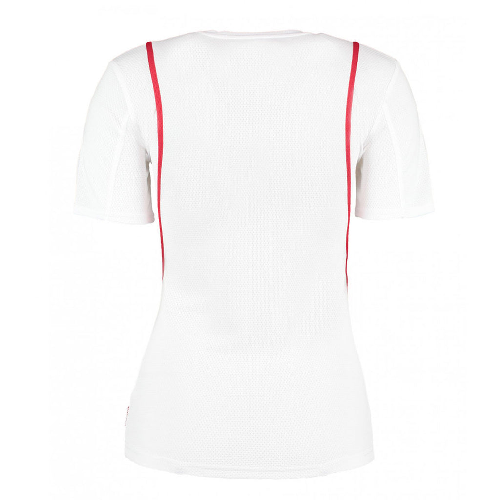 Gamegear Women's White/Red Cooltex T-Shirt