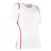 Gamegear Women's White/Red Cooltex T-Shirt