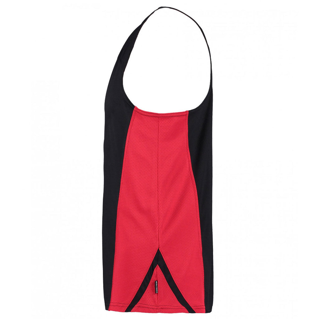 Gamegear Men's Black/Red Cooltex Sports Vest