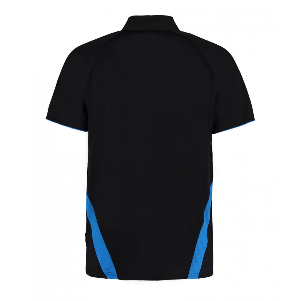 Gamegear Men's Black/Electric Blue Cooltex Riviera Polo Shirt