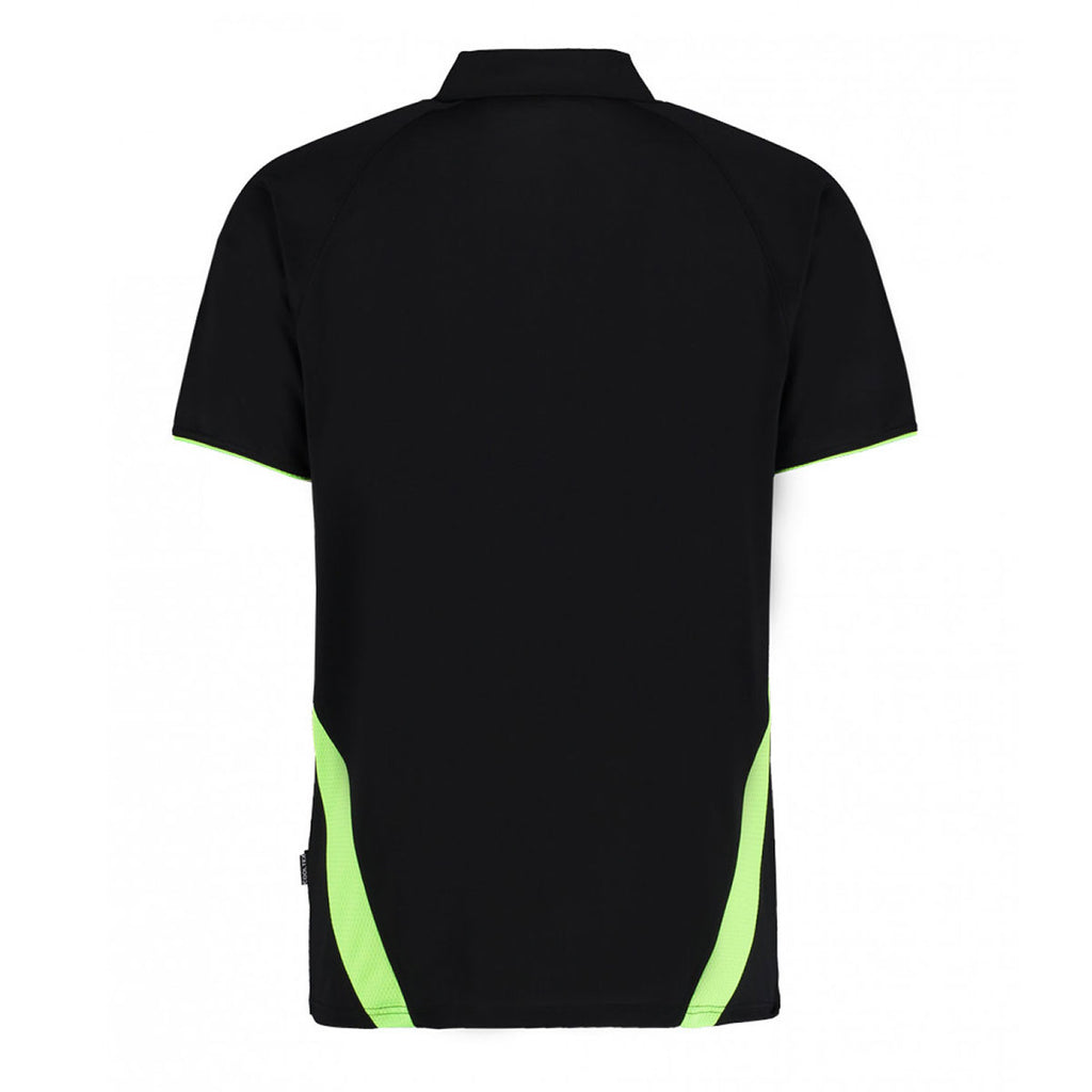 Gamegear Men's Black/Fluorescent Lime Cooltex Riviera Polo Shirt