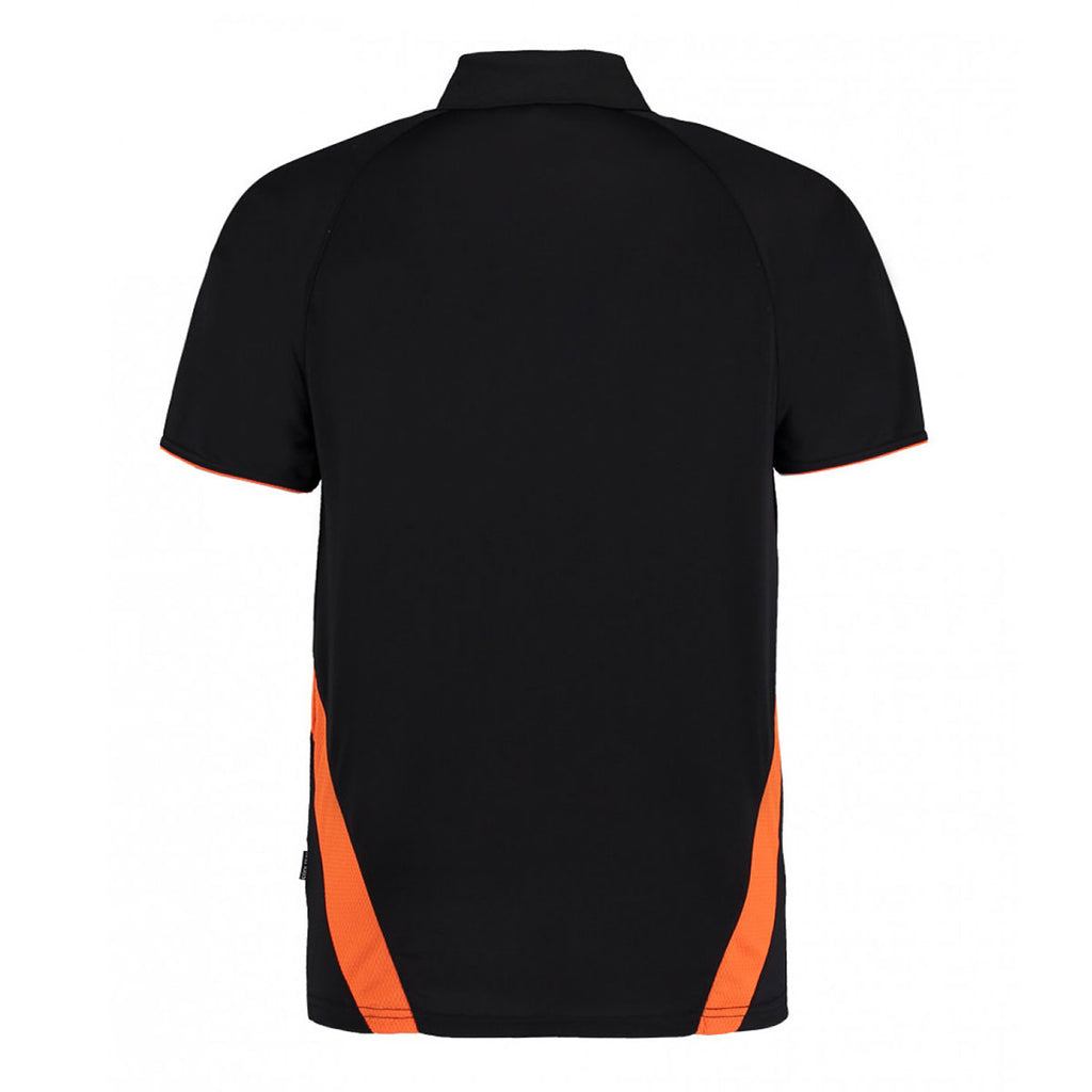 Gamegear Men's Black/Fluorescent Orange Cooltex Riviera Polo Shirt