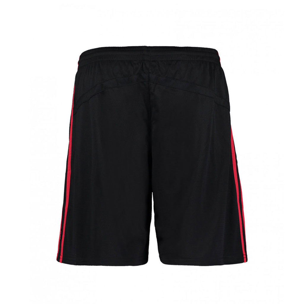Gamegear Men's Black/Red Cooltex Contrast Mesh Lined Sports Shorts