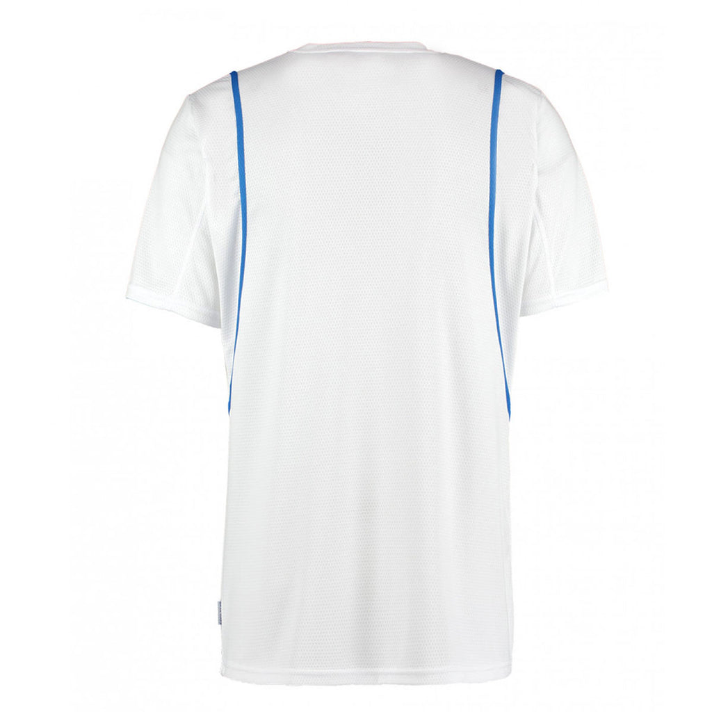 Gamegear Men's White/Electric Blue Cooltex T-Shirt