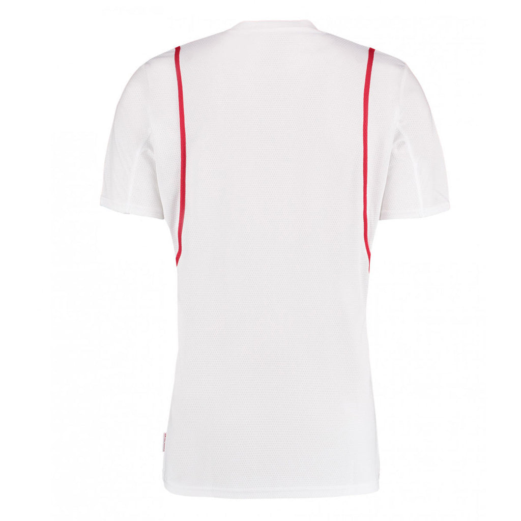 Gamegear Men's White/Red Cooltex T-Shirt