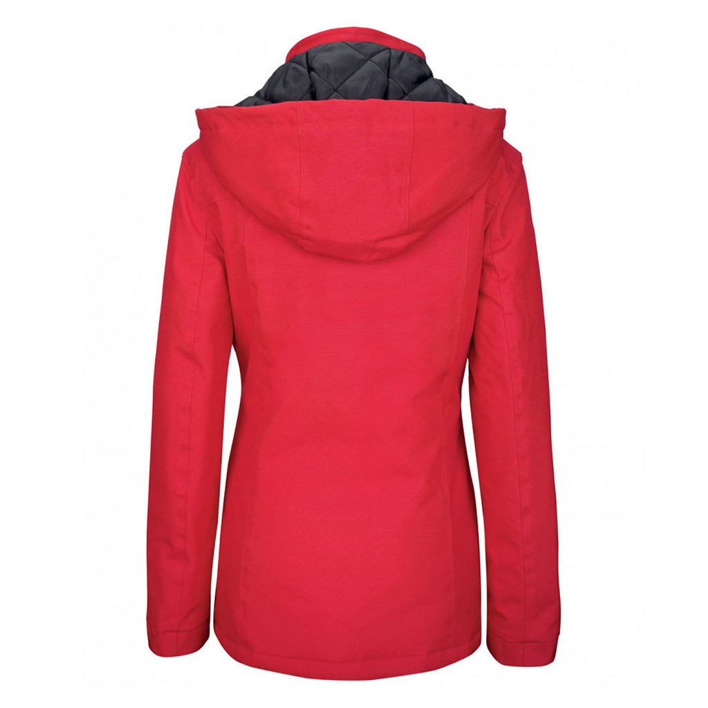 Kariban Women's Red Parka Jacket