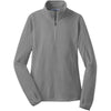 port-authority-women-grey-microfleece-zip