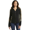 Port Authority Women's Black/Realtree Xtra Camouflage Microfleece Full-Zip Jacket