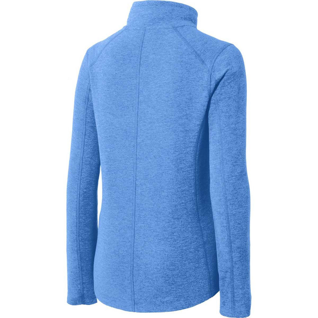 Port Authority Women's Light Royal Heather Microfleece Full-Zip Jacket