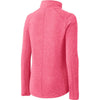 Port Authority Women's Pink Raspberry Heather Microfleece Full-Zip Jacket