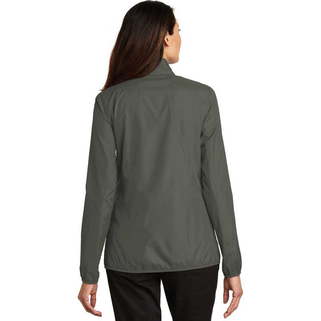 Port Authority Women's Grey Steel Zephyr Full-Zip Jacket