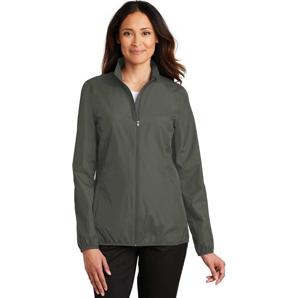 Port Authority Women's Grey Steel Zephyr Full-Zip Jacket