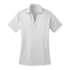 port-authority-womens-white-poly-polo