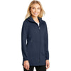Port Authority Ladies Dress Blue Navy Active Hooded Soft Shell Jacket