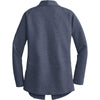Port Authority Women's Estate Blue Heather/Charcoal Heather Interlock Cardigan