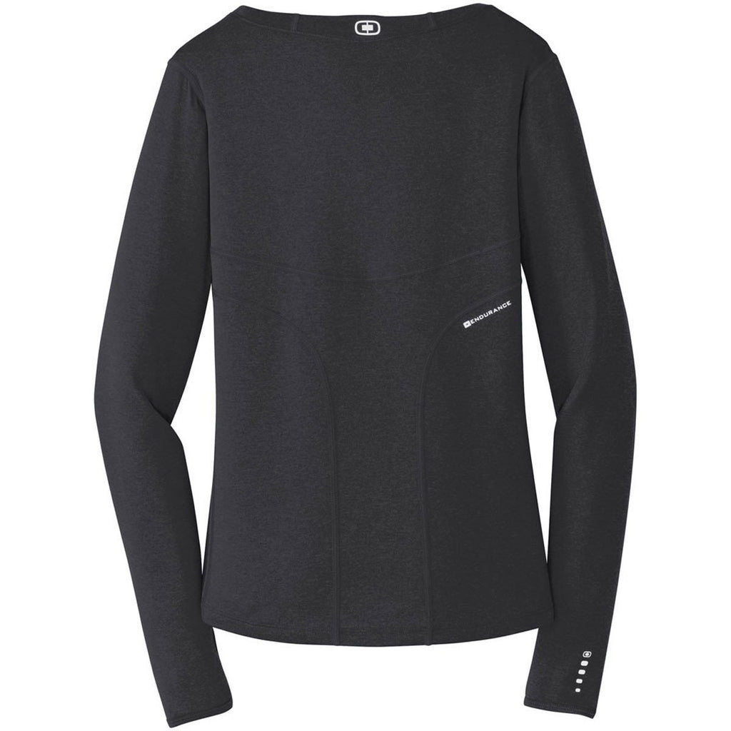 OGIO Women's Blacktop ENDURANCE Long Sleeve Pulse Crew