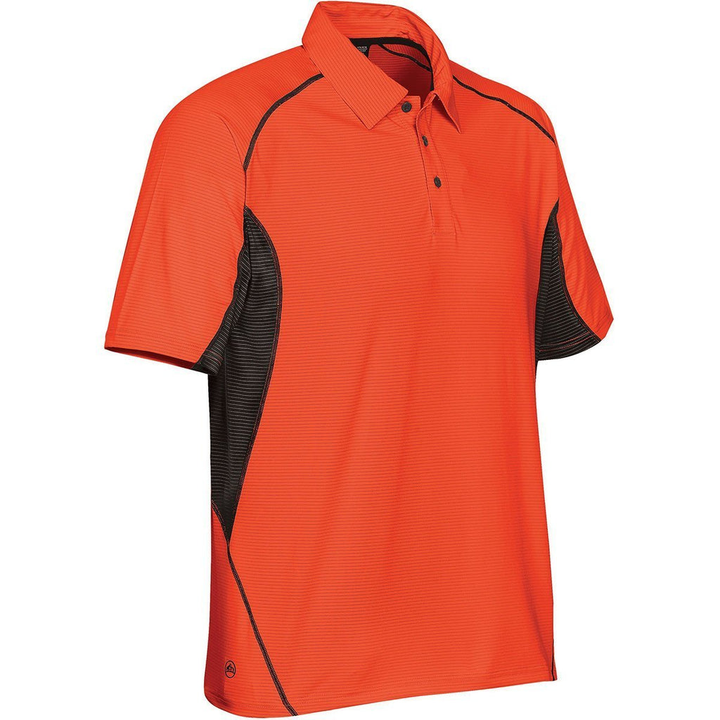 Stormtech Men's Orange/Black Laguna Performance Polo