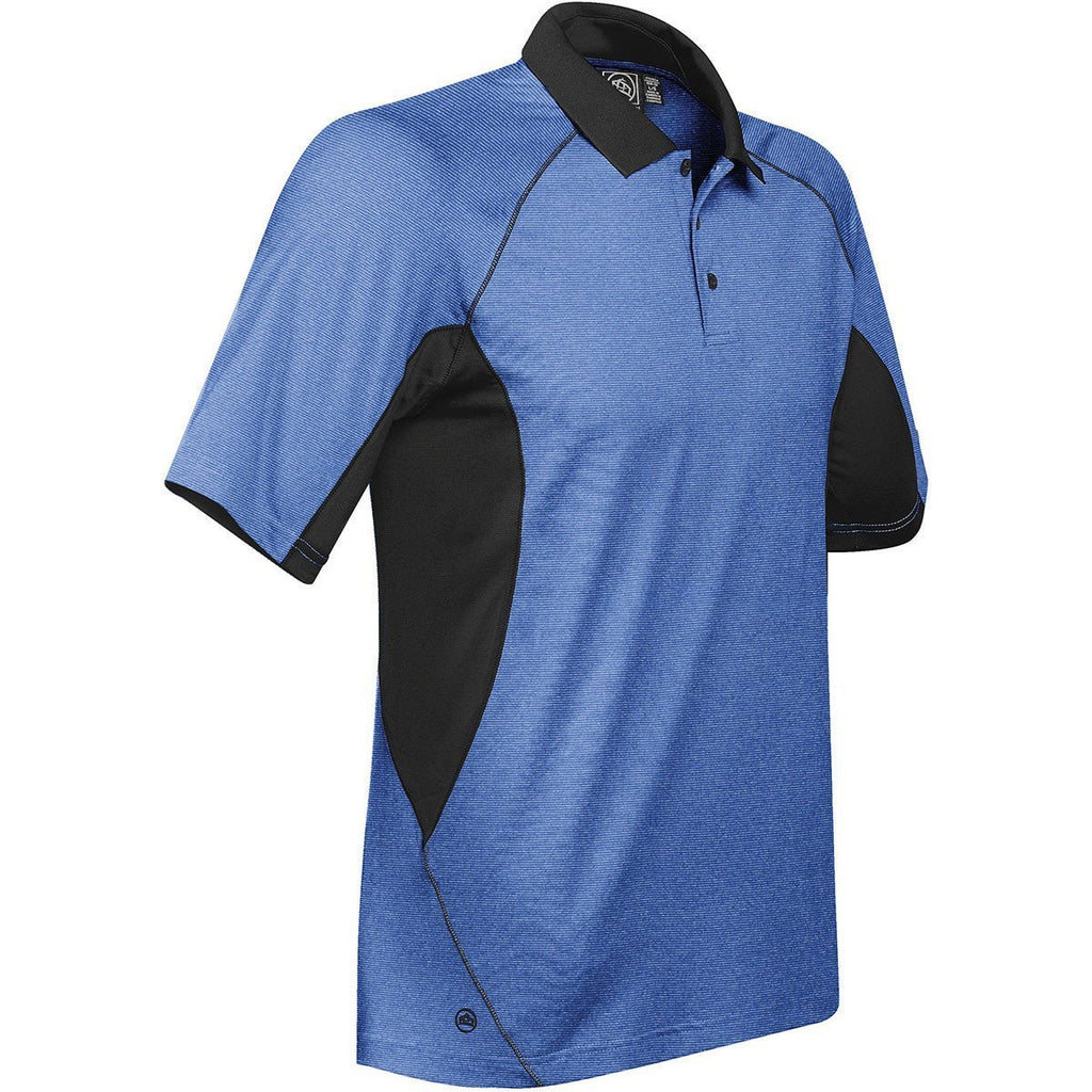 Stormtech Men's Azure Blue/Black Catalina Performance Polo