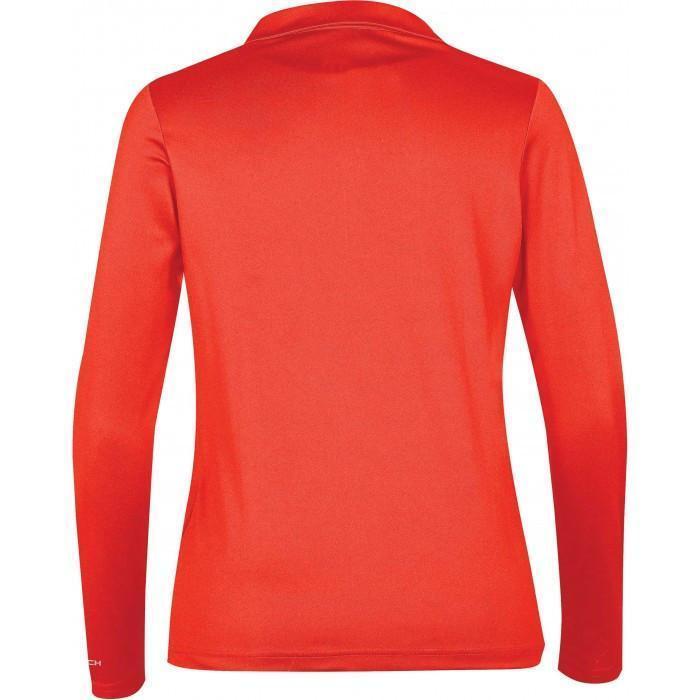 Stormtech Women's Hot Red Long Sleeve Apollo H2X-Dry Polo