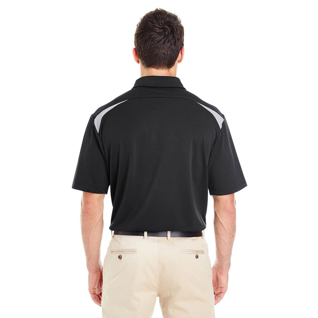 Dickies Men's Black/Smoke 6 Oz. Performance Team Polo