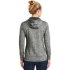 Sport-Tek Women's Black PosiCharge Electric Heather Fleece Hooded Pullover