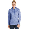 Sport-Tek Women's True Royal PosiCharge Electric Heather Fleece Hooded Pullover