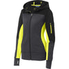 lst245-sport-tek-women-yellow-hooded-jacket