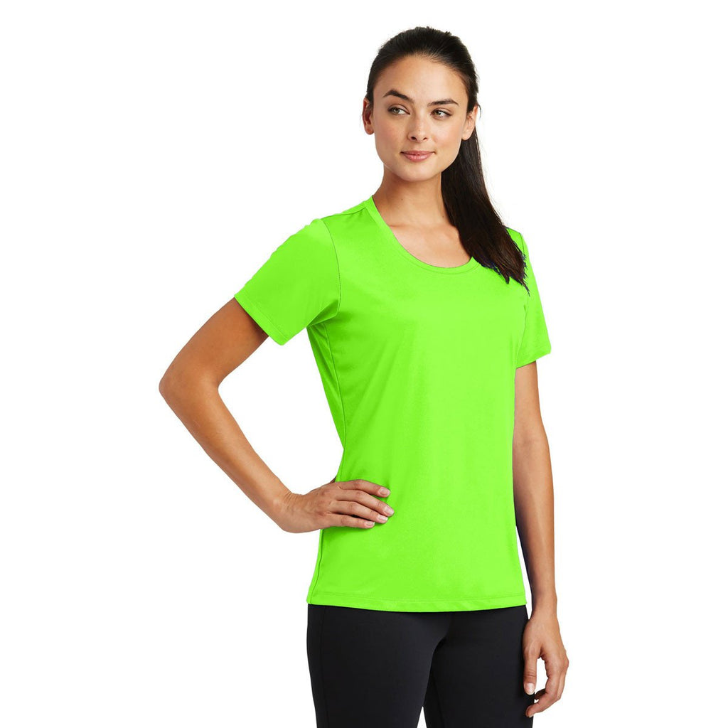 Sport-Tek Women's Neon Green PosiCharge Tough Tee