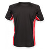 Finden + Hales Men's Black/Red/White Performance Panel T-Shirt