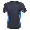 Finden + Hales Men's Navy/Royal/White Performance Panel T-Shirt