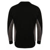 Finden + Hales Men's Black/Gunmetal Contrast Crew Neck Sweatshirt