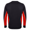 Finden + Hales Men's Navy/Red Contrast Crew Neck Sweatshirt