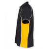 Finden + Hales Men's Black/Amber/White Performance Piped Polo Shirt
