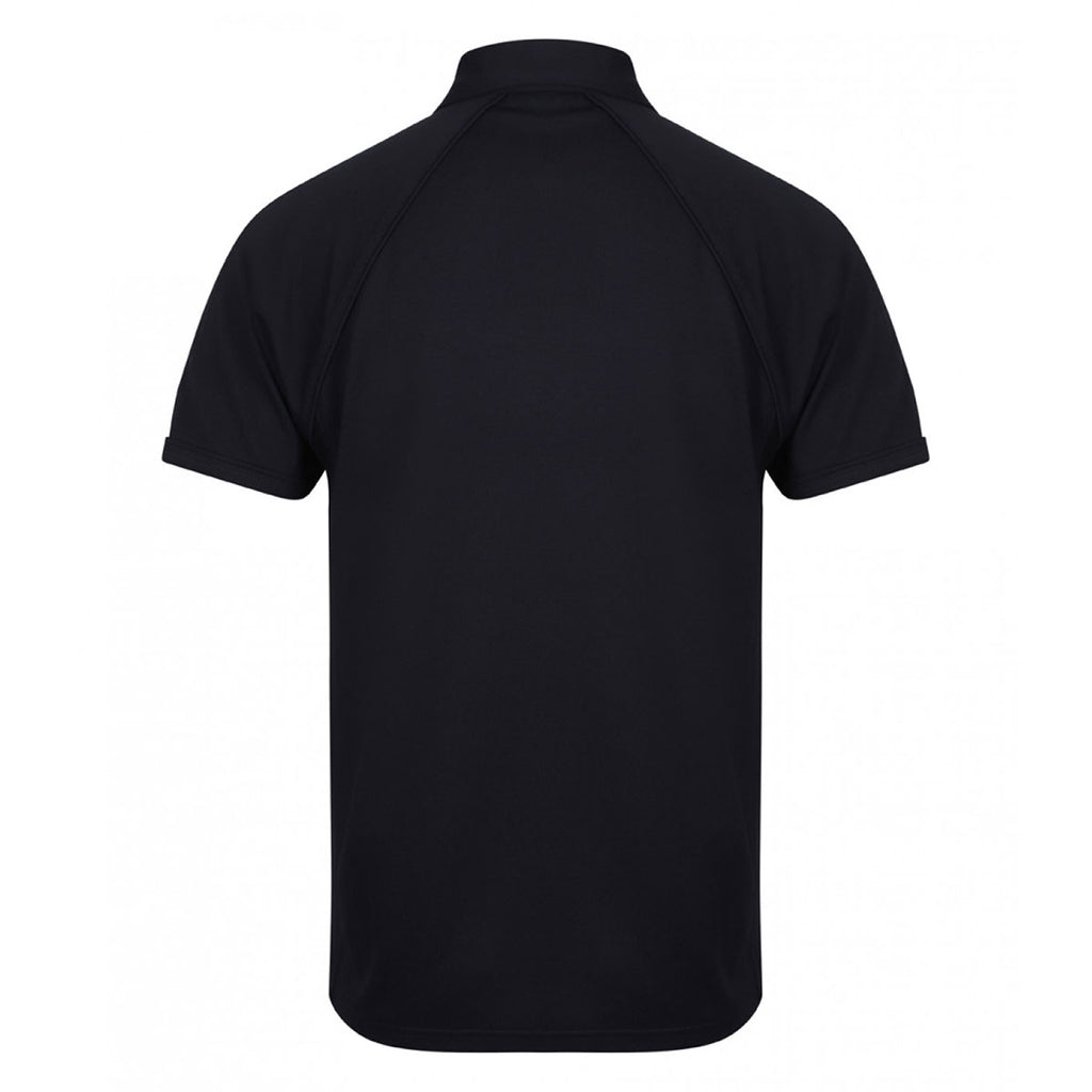 Finden + Hales Men's Navy Performance Piped Polo Shirt