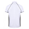 Finden + Hales Men's White/Black Performance Piped Polo Shirt