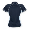 Finden + Hales Women's Navy/Sky/White Performance Piped Polo Shirt