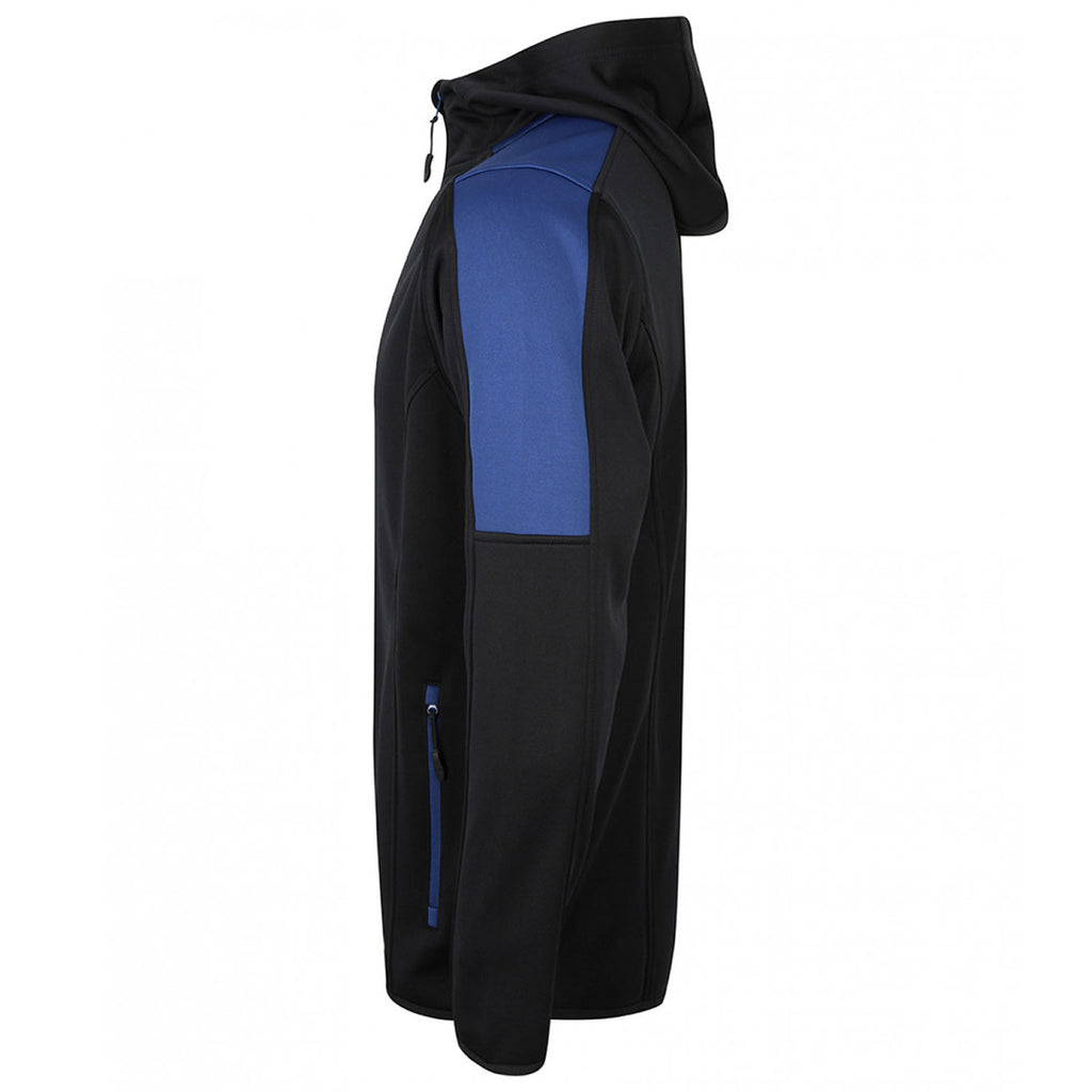 Finden + Hales Men's Navy/Royal Active Soft Shell Jacket