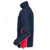 Finden + Hales Men's Navy/Red Contrast Track Top