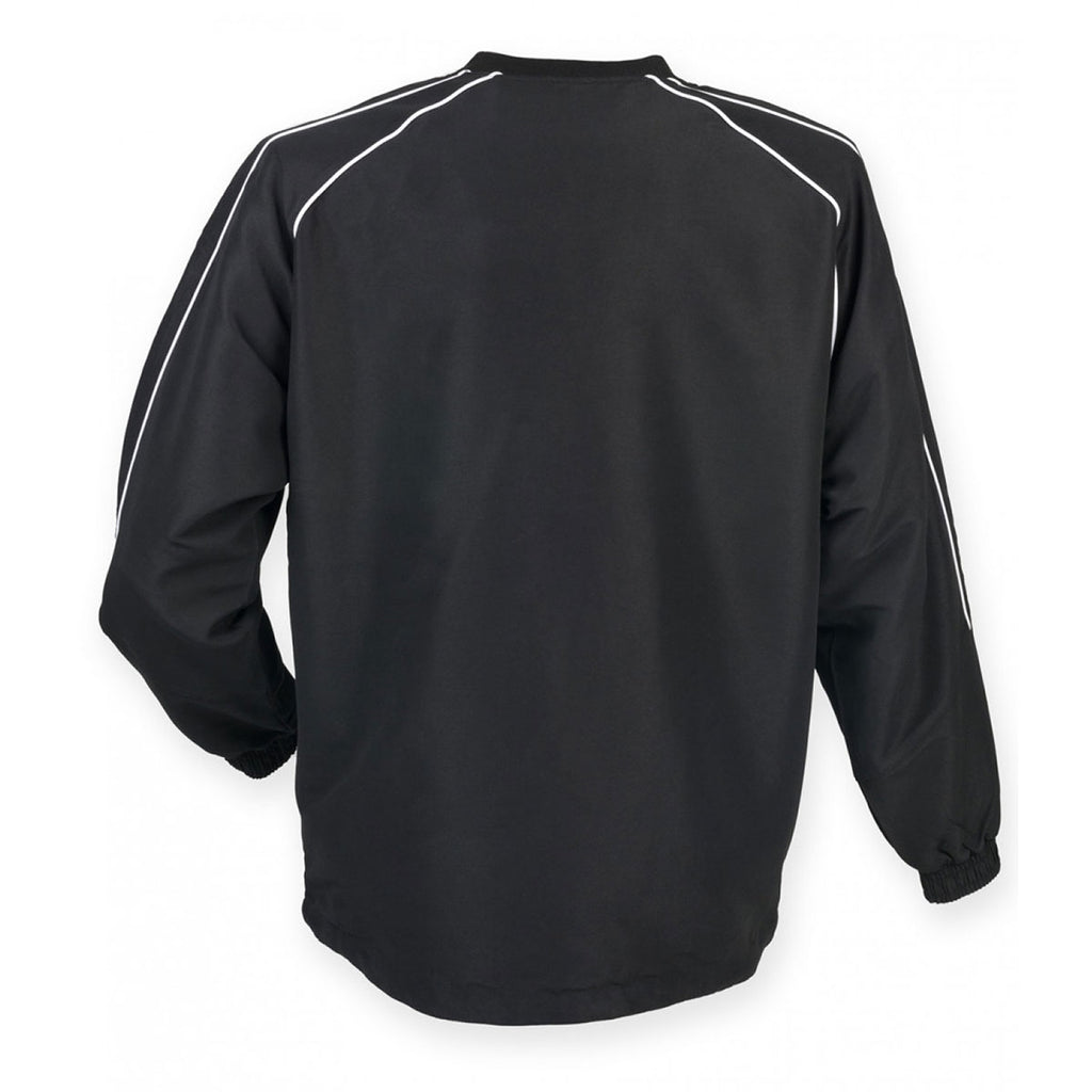 Finden + Hales Men's Black/Red/White Warm Up Drill Top