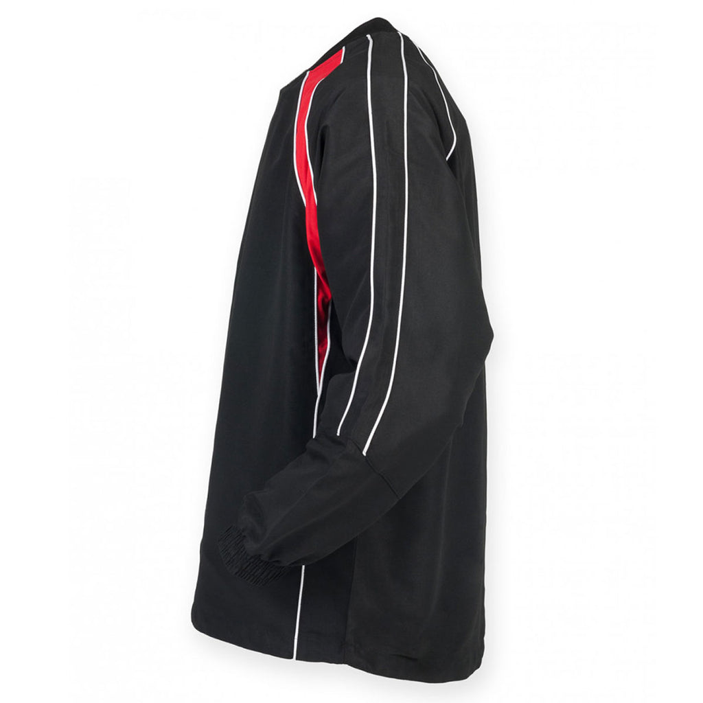 Finden + Hales Men's Black/Red/White Warm Up Drill Top