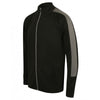 Finden + Hales Men's Black/Gunmetal Knitted Tracksuit Top